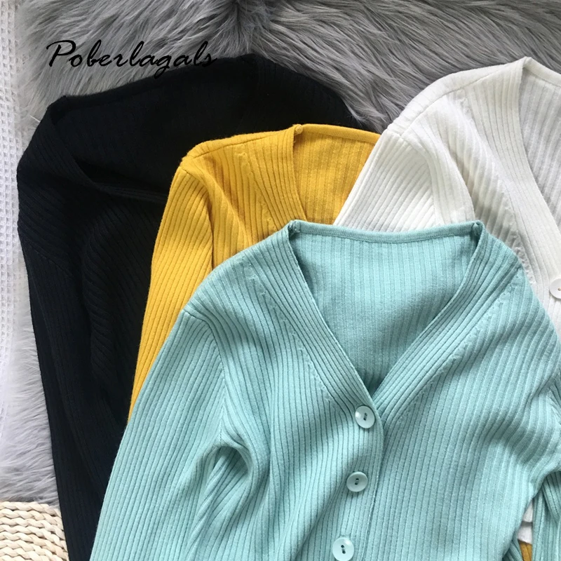 

Autumn pit knit sweater women winter cardigan 2019 Korean Knitted short sweaters female cardigan womens clothing pull cardigans