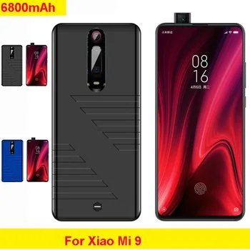 

Xiaomi Mi 9 6800mAh Battery case Ultra Slim Silicone shockproof Power Bank Case