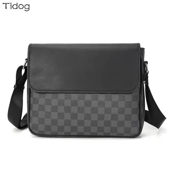 

Tidog New Men's Fashion Leather Trend Outdoor shoulder bag