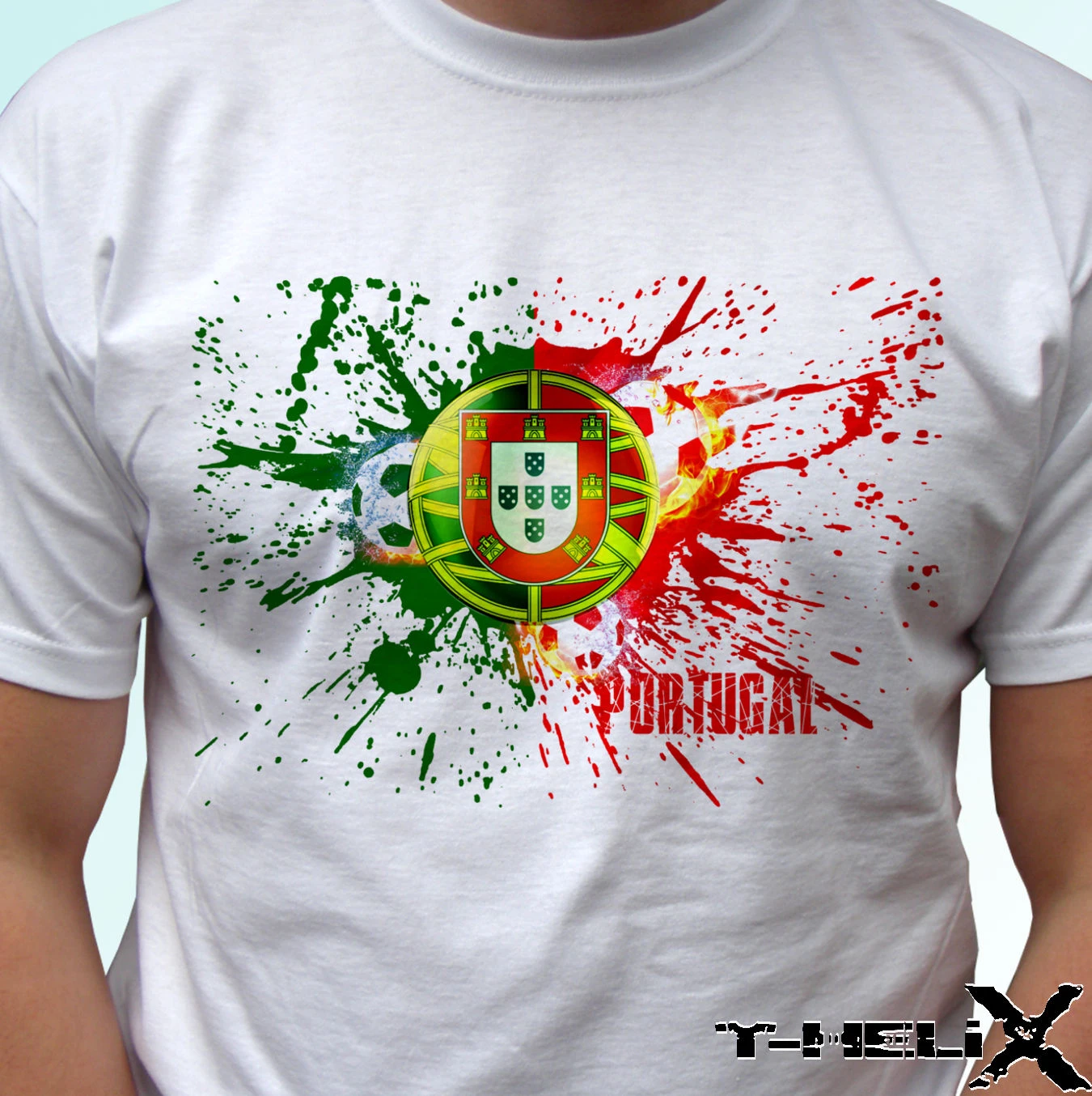 T Shirt Imprime Hommes Portugal Footballeur Drapeau Blanc T Petit Haut Design Hommes Femmes Enfants Bebe Tailles O Cou T Shirt Aliexpress
