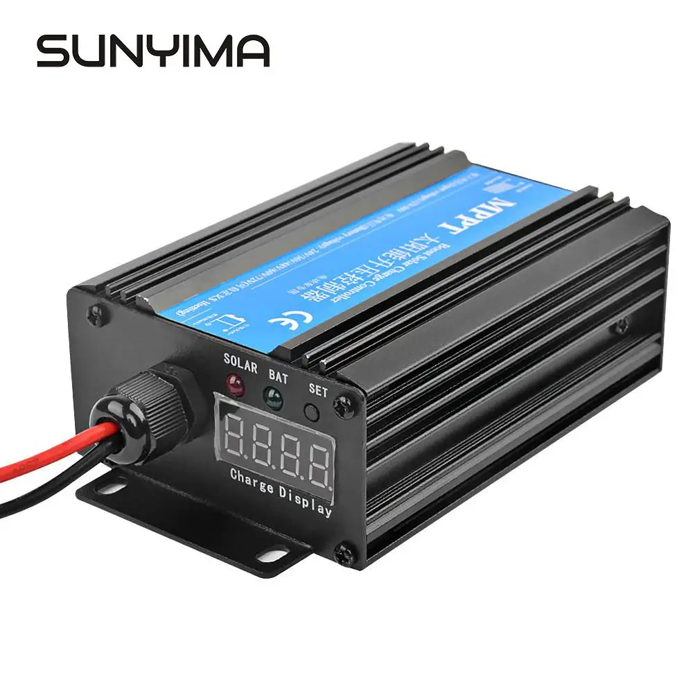 SUNYIMA 24 V/36 V/48 V/60 V/72 V MPPT регулятором солнечного Boost контроллер Батарея Электрический автомобильного зарядного устройства пост Напряжение регулятор 300W