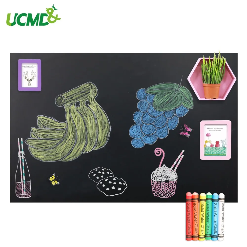 Wall Sticker Soft Chalk Board Hold Sheet Ferrous Flexible Blackboard Stickers
