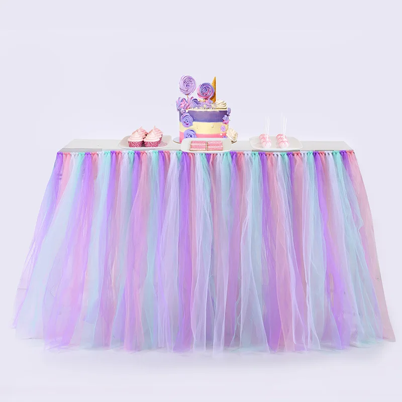 mesa saia de tule