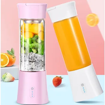 

Portable Electric Juicer 380ml USB Rechargeable Blender Fruit Mixers Juicers Food Milkshake Multifunction Juice Maker Machine