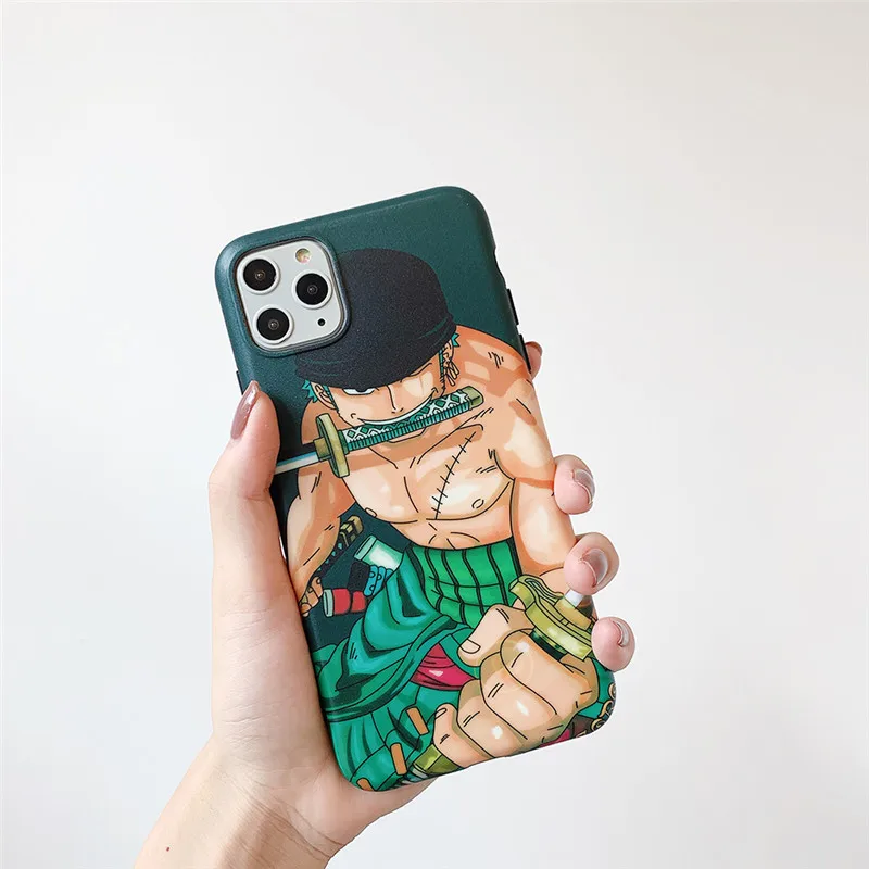 One Piece Luffy Cartoon Sauron phone cover for iphone 6 6s 7 8 plus 11 Pro X XS Max Xr Anime Painted TPU Soft Silicone Cover