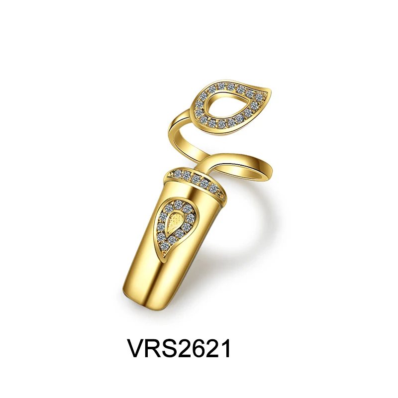 XIYANIKE 925 пробы серебряные Новые Креативные кольца для открытия очаровательные женские ювелирные изделия с кристаллами простые геометрические вечерние украшения ручной работы - Цвет основного камня: VRS2621