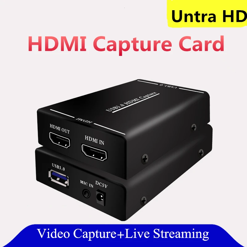 USB 3 0 HDMI записывающая карта используемая для игрового живого оборудования