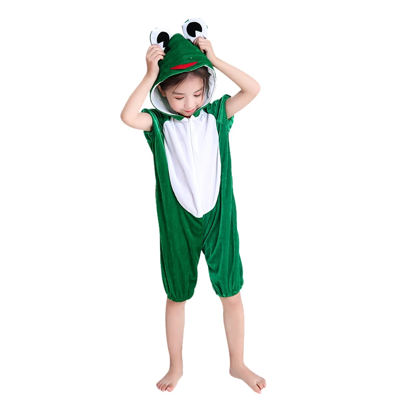 Kids Cartoon Animal Green Frogs Costumes Halloween Cosplay Costume Boy Girl Kindergarten Disfraces Dress Up Role Play Jumpsuit Kids Cartoon Animal Green Frogs Costumes Halloween Cosplay Costume Boy Girl Kindergarten Disfraces Dress Up Role Play Jumpsuit