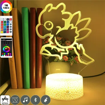 

Final Fantasy Chocobo 7 Colors Night Light Room Decoration Action Figure Toy for Birthday Christmas Gift Game App Control Lamp