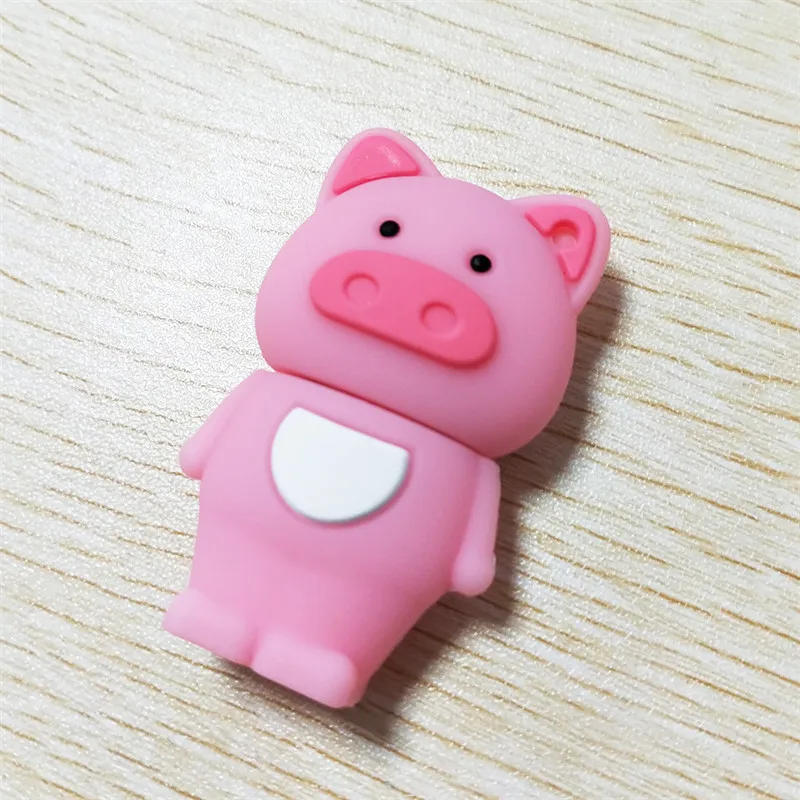 PenDrive Cartoon Cute Pig Cartoon Real Capacity 8GB 16GB 32GB 64GB 128GB USB Flash Drive Animal Memory Stick U Disk Gift