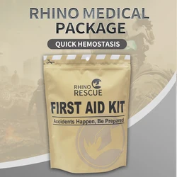Kit de primeiros socorros rhino para configurar kit de sobrevivência ao ar livre kit de emergência para acampamento, caminhadas ou aventura ao ar livre engrenagem ifak