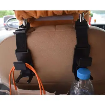 

2PCS Multifunction Car Seat Back Hooks Hanger Headrest Mount Storage Hook Storage Car Bag Auto Coat Hanger