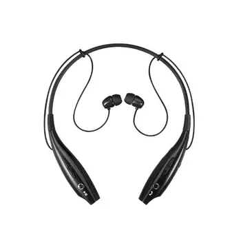 

Black Wireless Bluetooth Headset Stereo Subwoofer Headset Neck-mounted Sports Bluetooth Headset Hands-free Call with Microphone