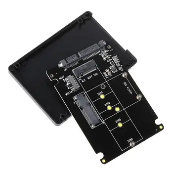 

2 In 1 MSATA/M.2 NGFF to SATA3 Converter Adapter Card Case Enclosure Box 2.5 Inch SSD Solid State Disk Drive for PC Computer