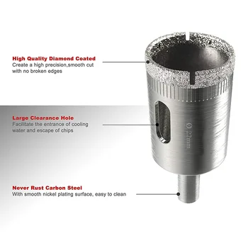 

12 Pcs Drill Bits Glass Tile Hole Saw Bit Set Hollow Core Drill Bit for Glass Ceramics Tile J99Store