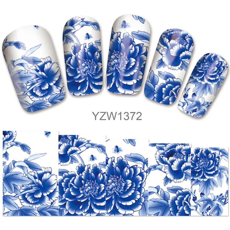 

3D Embossed Nail Sticker Flower Adhesive DIY Design Flower Pattern Manicure Slider Nail Art Tips Decorations Decals