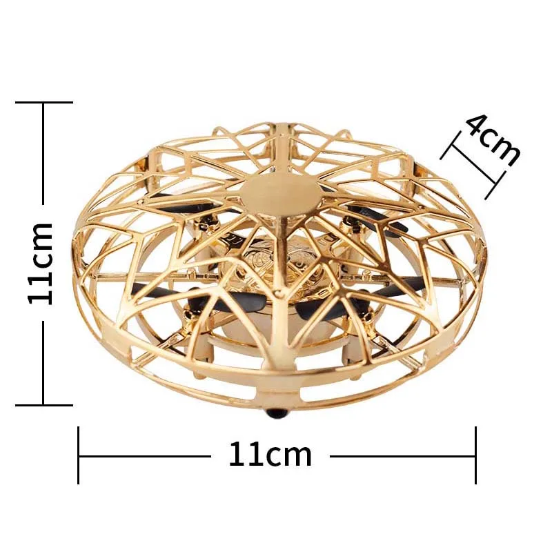 Mini Drone UFO Toys Infrared Sensing Control Hand Fly Aircraft Anti-collision Hand-operated Quadcopter Induction Toy Drone