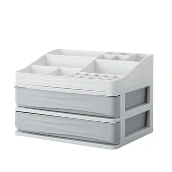 

Plastic Cosmetic Drawer Makeup Organizer Makeup Storage Box Container Nail Casket Holder Desktop Sundry Storage Case Holder