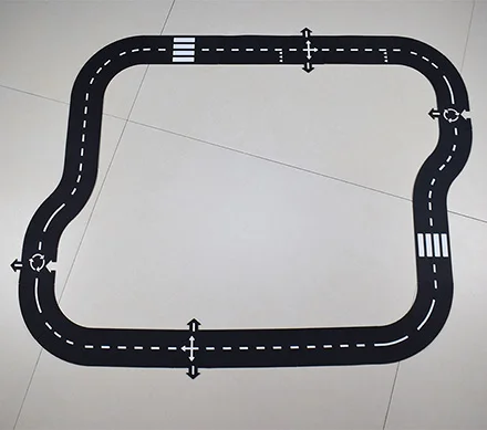 DIY ПВХ Пазлы трек игровой набор Город дорога игрушка автомобиль трек узор детский игровой коврик пол ковер Обучающие игрушки скандинавские Детская комната Декор - Цвет: 24pcs basic play set