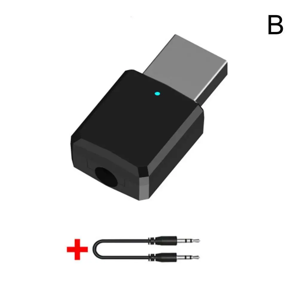 3,5 мм AUX USB Bluetooth 5,0 передатчик приемник 3/2 в 1 адаптер EDR для ТВ ПК наушники стерео автомобиля HIFI аудио - Цвет: 2 in 1