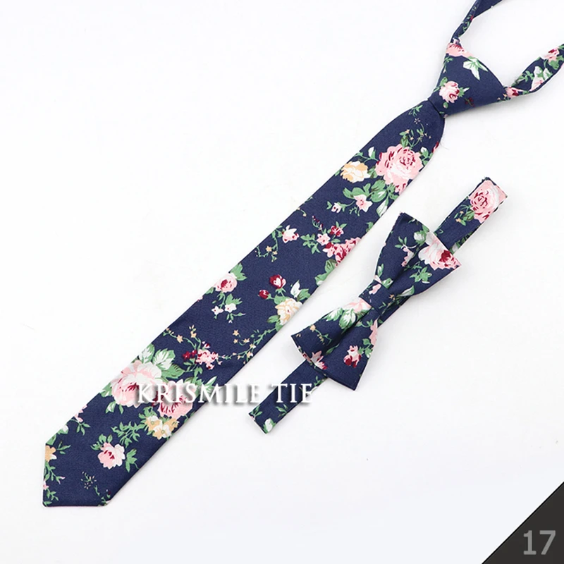 Cartoon Floral Kinder Krawatte Bowtie Set Baumwolle Dünne Dünne Beiläufige Einfarbig Jungen Mädchen Bunte Einstellbare Hemd Gravata Geschenk – Detail 18