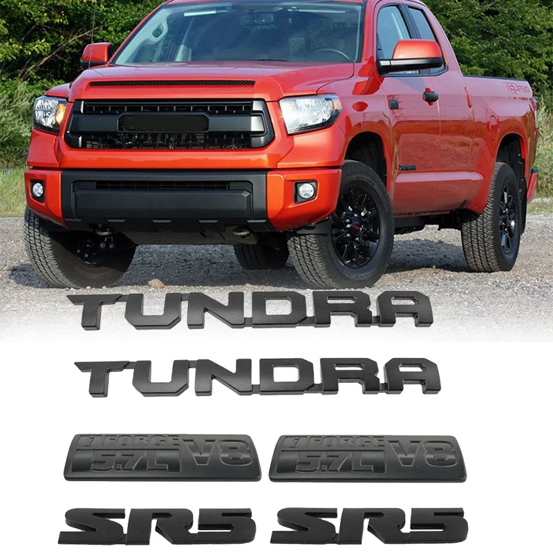 FOR 2007-2013 Tundra Matte Black Out Emblem Badges tailgate 10 Piece Kit
