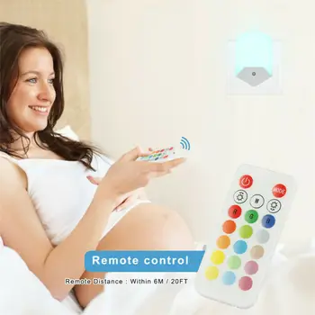 

Remote Control Night Light 16 Color Dimmable Gradient Baby Room Lighting Lamp CA