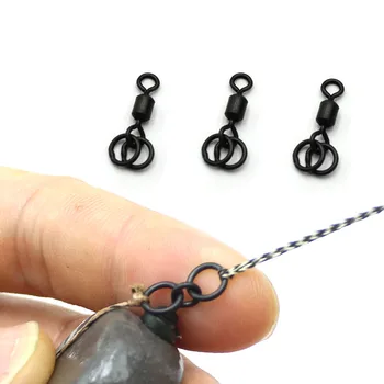 LOW PRICE ❤️ Double Ring Swivel Size 8 Carp Fishing Terminal Tackle Rigs End Tackle Carp Fishing Accessories for Carp Rig Quick Change Swivel - discount item 39% OFF Sports & Entertainment