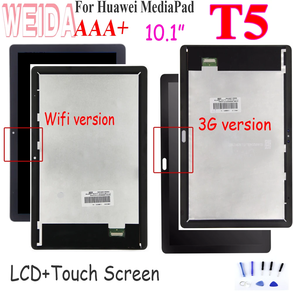 10.1 para Huawei Lcd + Montagem da Tela de Toque Mediapad Wifi Display L09 Ags2-w09 Ags2-l03 Ags2-w19 Tela t5 3g Lcd Ags2-w09hn