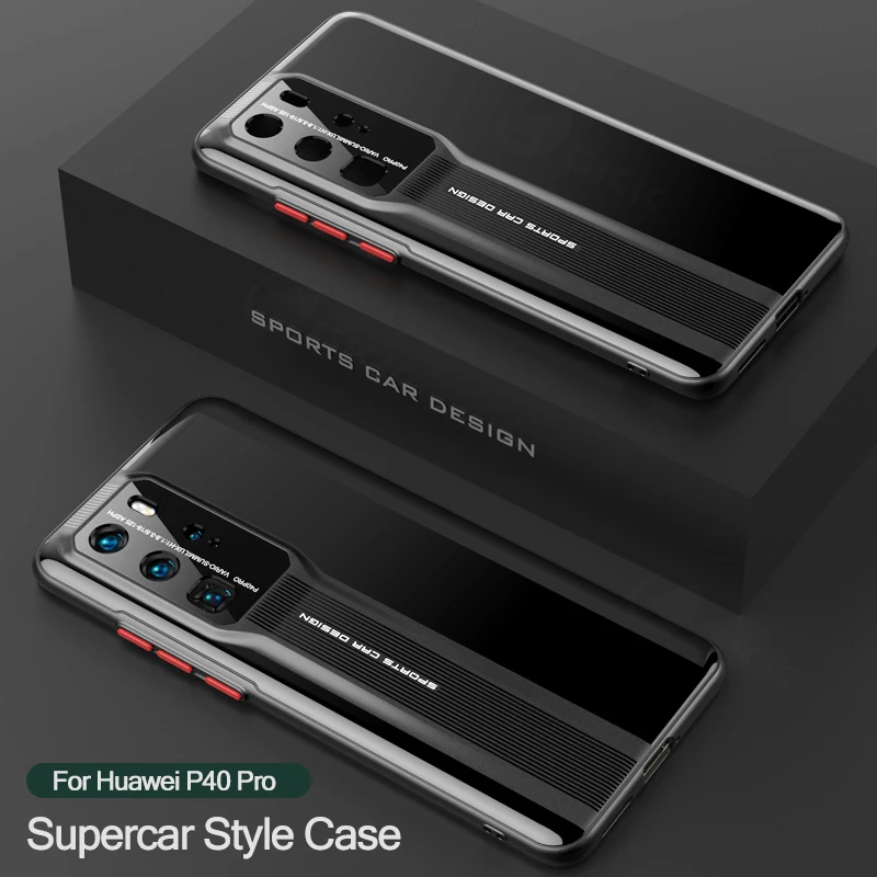 Чехол в стиле суперкар для Huawei Mate 20 40 P40 Pro противоударный мягкий чехол защиты