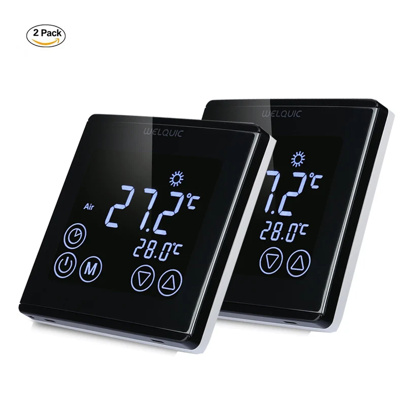 

2PCS C17.GH3 16A LCD Display Thermostat Heating Thermostat Weekly Programming 85-250V With 3 Meters External Sensor & Backlight