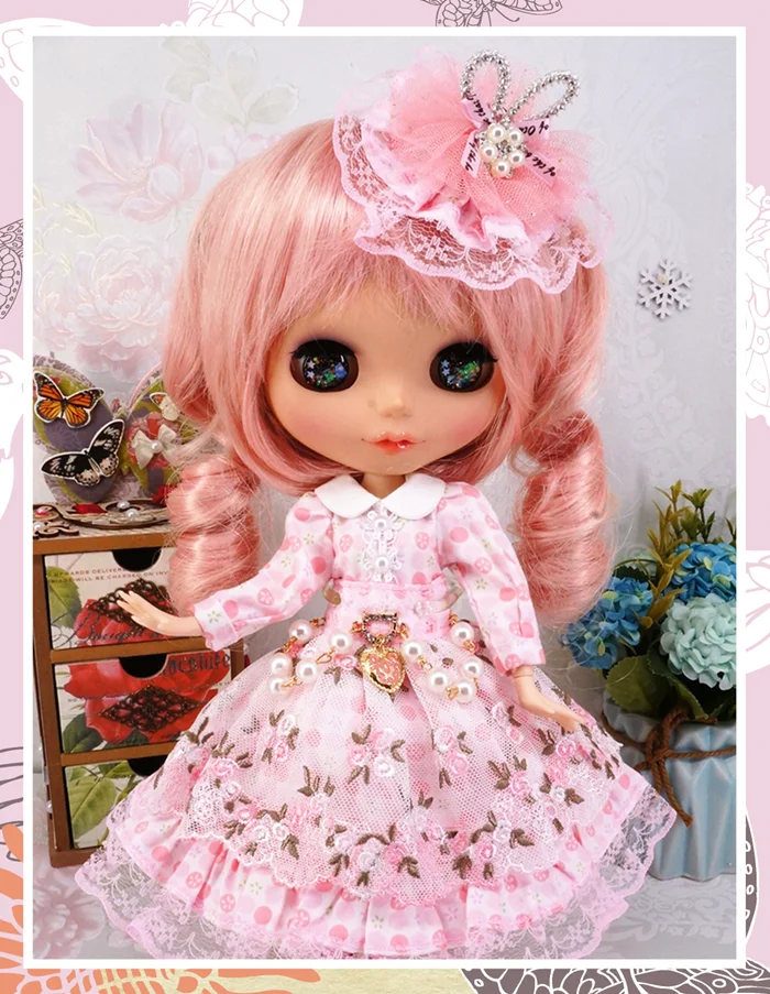 1/6 Кукольное платье Blyth, кружевное платье Blyth, наряд(Fit blyth, ICY, azone, pullip, mmk, lati, ob.1/6 doll