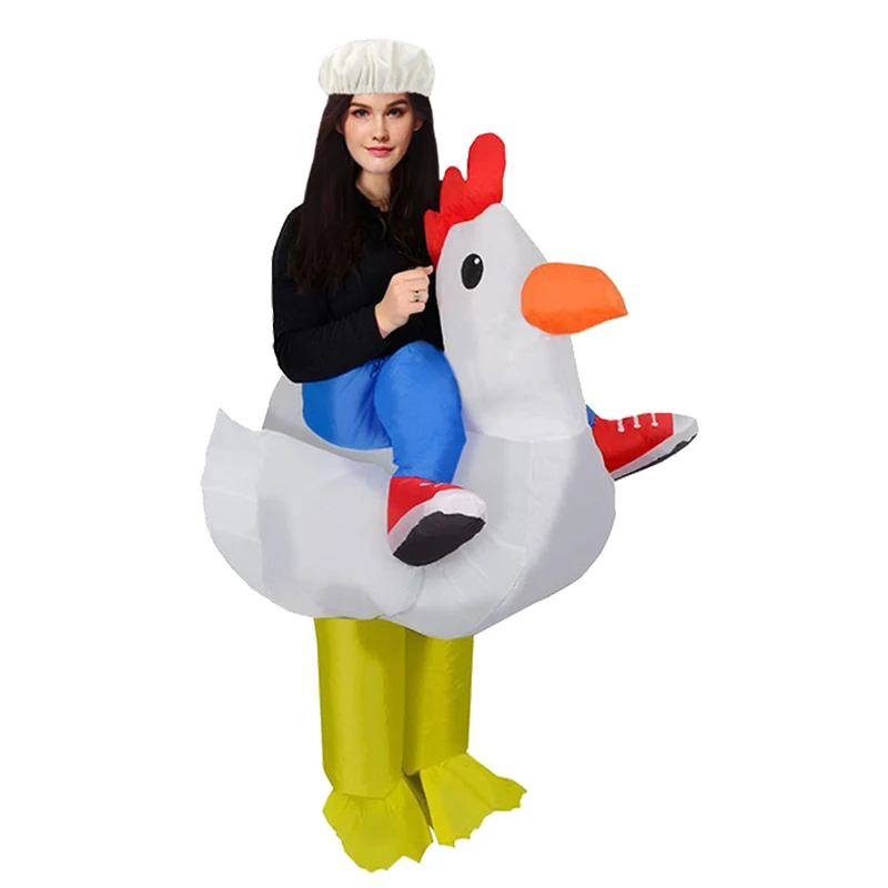 

Inflatable Costume for Adults Carnival Costumes Funny Rooster Chicken Costume Christmas Birthday Gift Toy