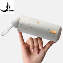 Супер мини зонт от солнца 8 K, ветрозащитный складной зонт от дождя, женский ультра-светильник, Карманный Зонт, парагуас, звездный стиль, защита от ультрафиолета