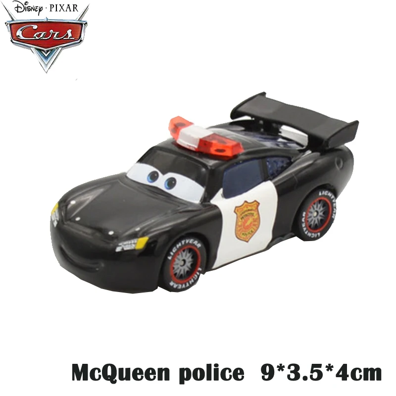 Disney Pixar Cars 2 3 автомобиль черный меркурий город полицейский круиз шериф маккуин SallyModel металлическая литая под давлением игрушка для мальчиков подарки на день рождения 1:55 - Цвет: McQueen police