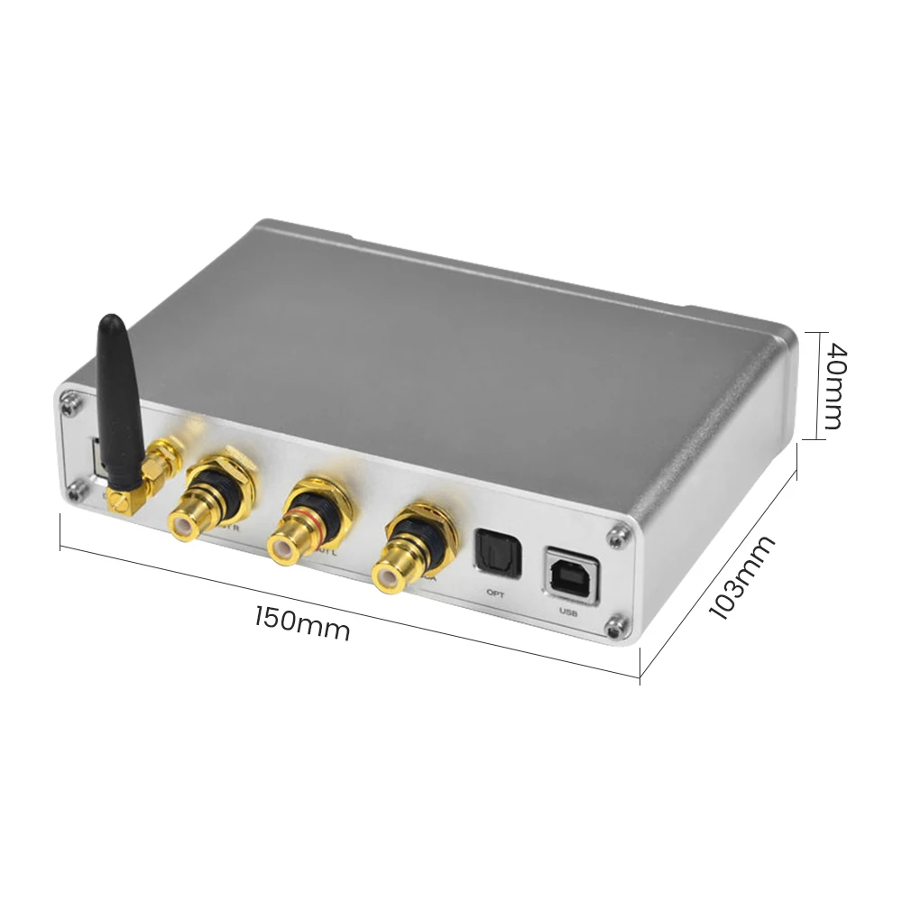 AIYIMA ES9038Q2M волоконно коаксиальный USB Bluetooth 5 0 DAC декодер QCC3008 приемник XMOS208 Поддержка