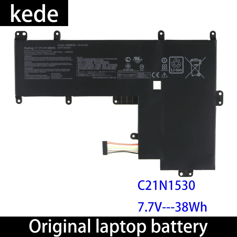Оригинальный аккумулятор Kede C21N1530 для ноутбука ASUS Chromebook C202 C202SA C202SA-2A 7 6 в 38 Вт/ч |