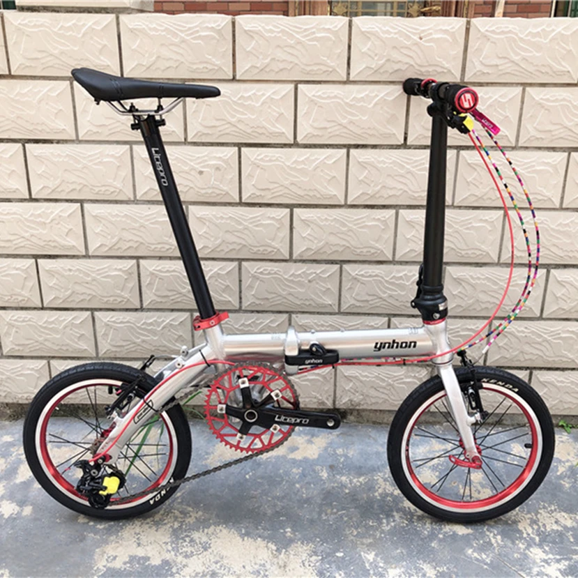 YNHON folding bike children's bicycle outside three speed 16 inch mini modified 14 inch single speed bicycle