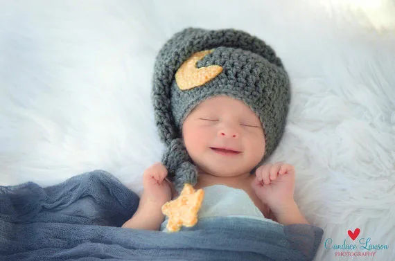 Милый новорожденный реквизит для фотосъемки детская вязаная длинная шапка с хвостом крючком теплая звезда Кепка Сейлор Мун фотосессия реквизит для фотосъемки DIY детский альбом подарок
