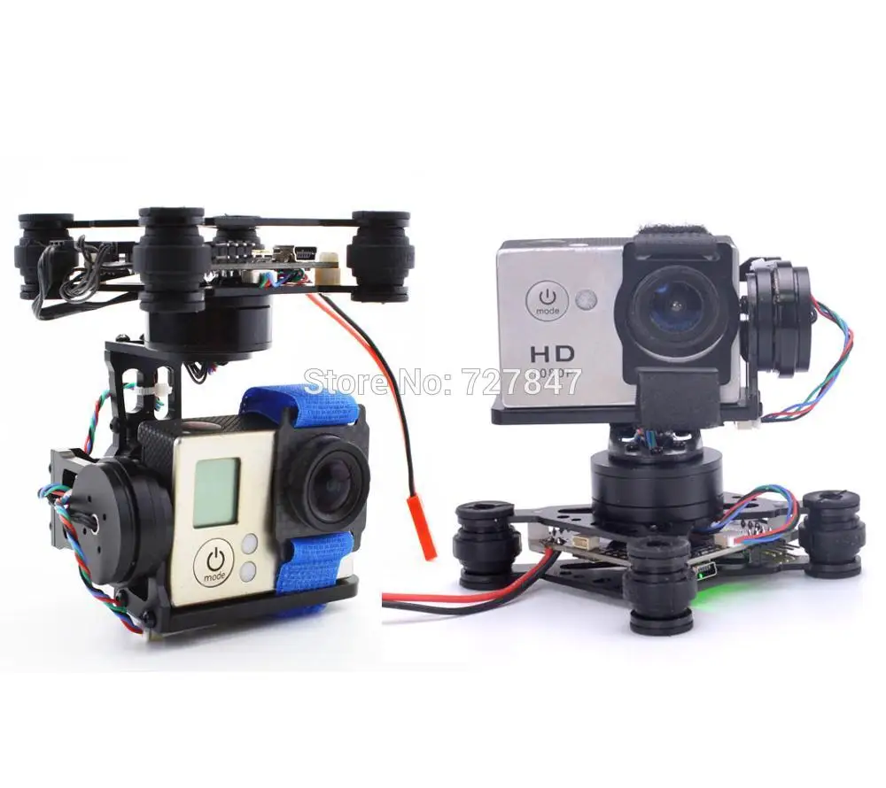 

RTF 3 Axis 3Axis Brushless Gimbal / 2204 2208 140kv Motor / Storm32 Controlller for Gopro 3 Runcam 3 Walkera X350