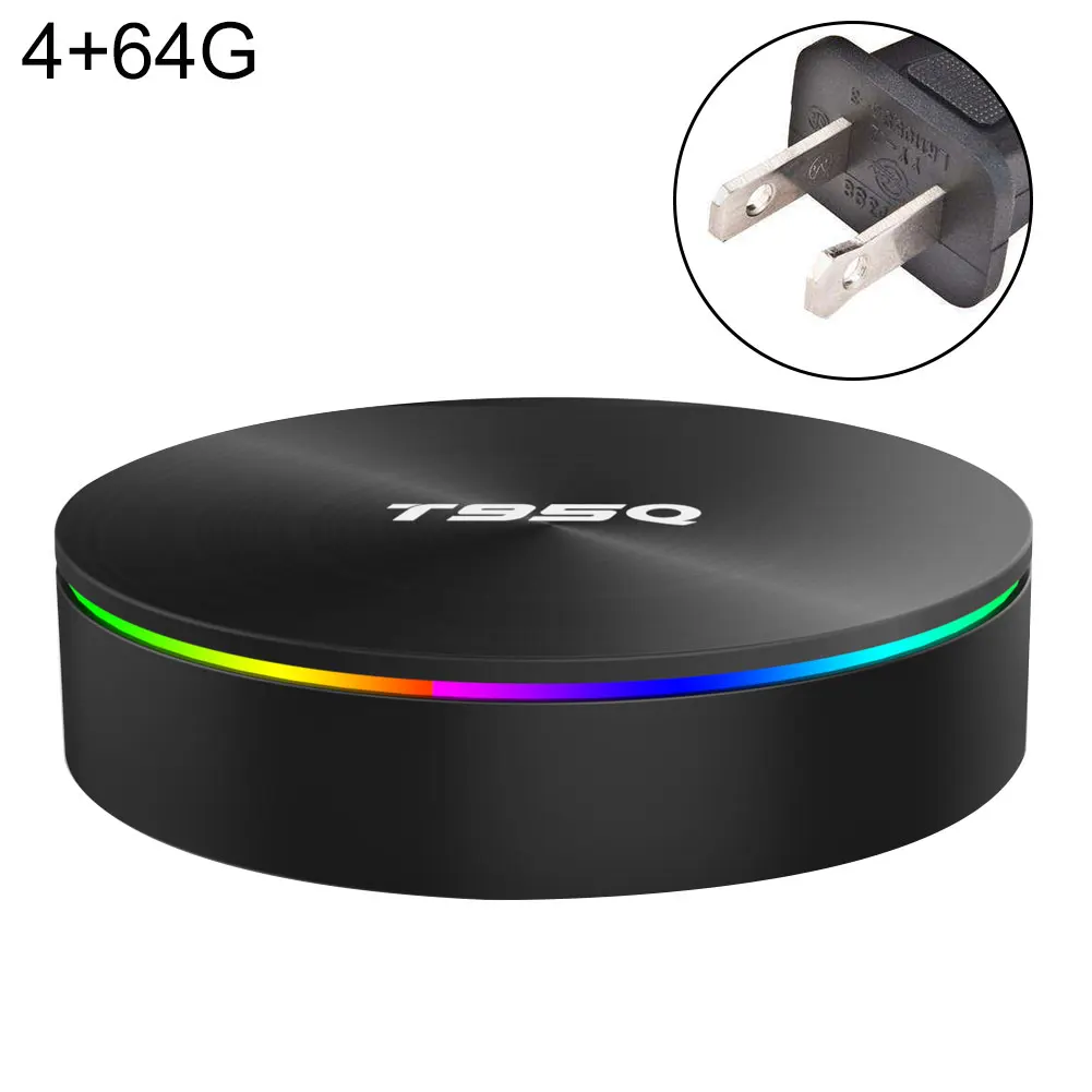 Latest T95Q Android 8.1 Smart TV BOX 4GB+64GB 4K Quad Core WiFi Netflix Youtube Google Play Home Audio Media