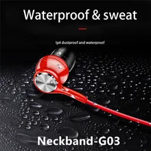 G03-neckband Bluetooth наушники для Oneplus 6 5T 5 3t 3 2 1 X One Plus музыкальный наушник зарядная коробка wireless headphones for samsung iphone