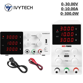 

30V 10A Adjustable DC Switching Voltage Regulated Lab Power Supply LCD 4 Digits Laboratory Source For USB interface 5V 2A