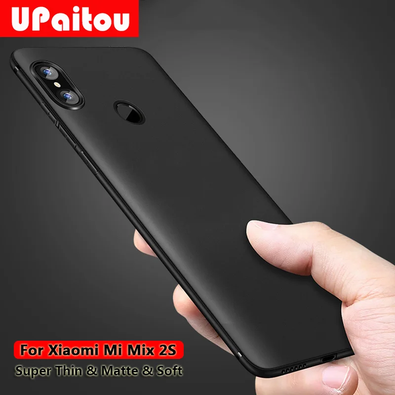 UPaitou Case for Xiami Mi Mix 2S Soft Silicone Matte Ultra Slim Thin TPU Xiaomi Mix2S Back Cover |