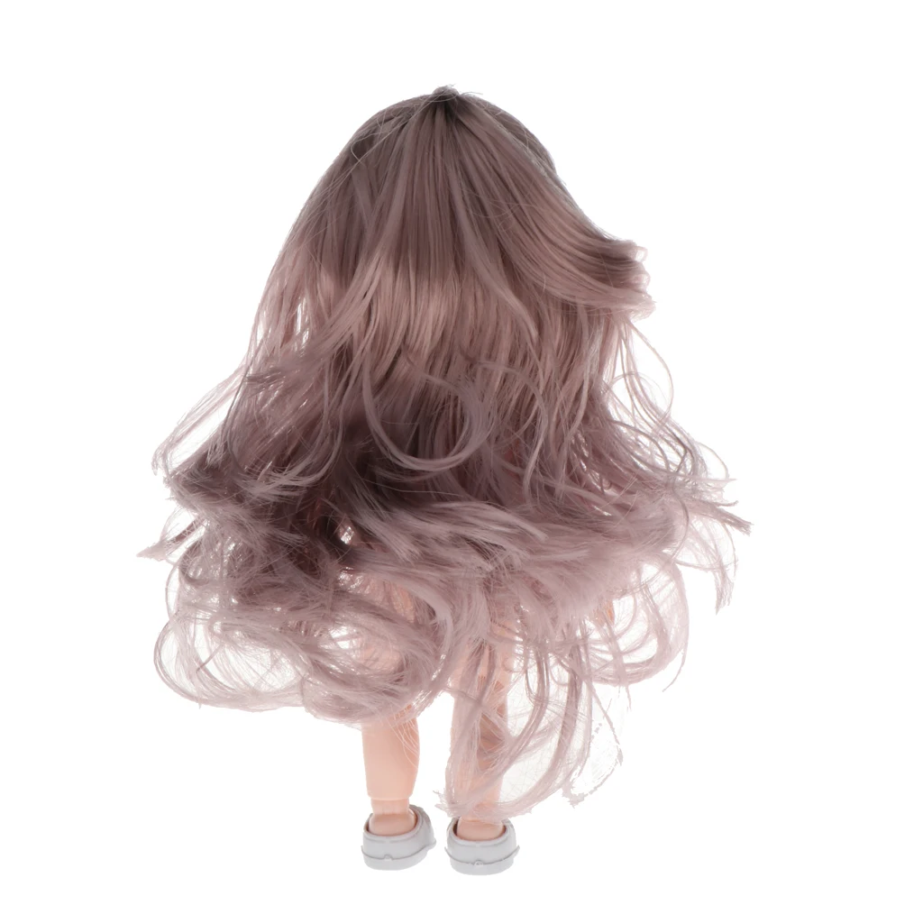 Lovely 13 Moveable Ball Joints 1/12 BJD Mini Girl Doll 3D Eyes DIY Supplies Birthday Gift  Pink Yellow Silver Hair Dolls Toy