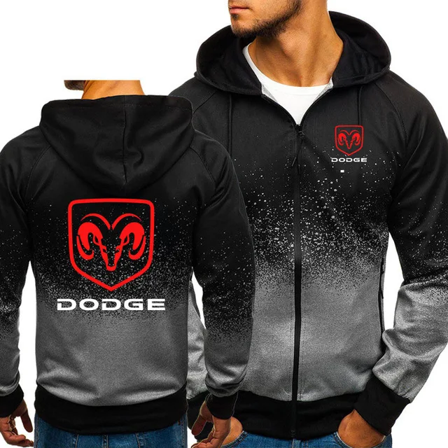 5 3d градиент для Dodge кофты Harajuku толстовки на молнии пуловер Толстовка мужская хлопковая одежда куртки пальто r - Цвет: 5