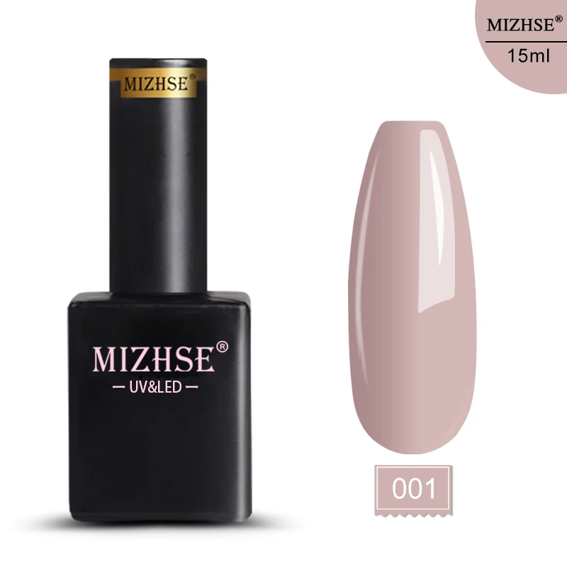 MIZHSE 15 мл 72 цвета Гель-лак для ногтей гибридные Лаки УФ светодиодный все для маникюра замочить от длительного Блестящий Гель-лак для ногтей - Цвет: E001