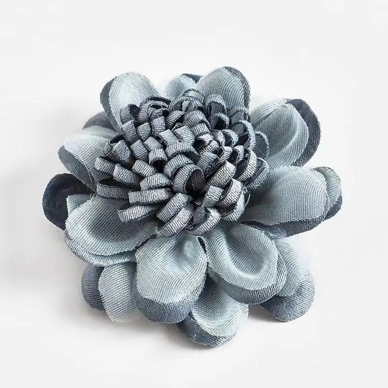 4 5pcs/5cm DIY handmade cloth clothing accessories jewelry fabric flower head flower hair accessories brooch accessories - Цвет: 4
