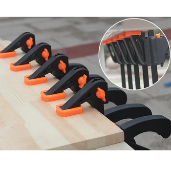 

2-12 Inch Fixing Caliper WoodWorking Bar Release Squeeze Hand Tool F Clamp Grip Quick Ratchet Diy Repair Durable Tool