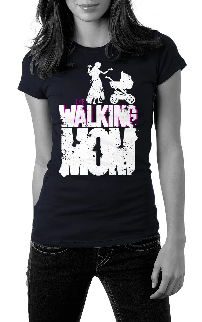 

2019 Fashion Hot Sale The Walking Mom T-Shirt Mothers Day Shirt Gift Mum Parents Pram Birthday Gift Tee Shirt